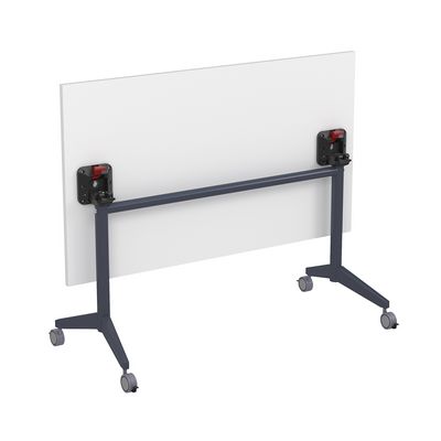 Bend 8СР.129-S (Белый/Графит) Складной прямолинейный стол-трансформер Simple