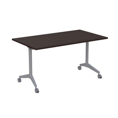 Bend 8СР.129-S (Венге/Алюминий матовый) Складной прямолинейный стол-трансформер Simple