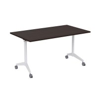 Bend 8СР.129-S (Венге/Белый) Складной прямолинейный стол-трансформер Simple