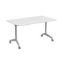 Bend 8СР.129 (Белый/Алюминий матовый) Складной прямолинейный стол-трансформер