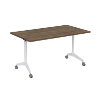 Bend 8СР.129 (Шамони темный/Белый) Складной прямолинейный стол-трансформер