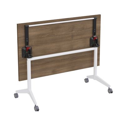 Bend 8СР.129 (Шамони темный/Белый) Складной прямолинейный стол-трансформер