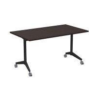 Bend 8СР.129 (Венге/Черный) Складной прямолинейный стол-трансформер