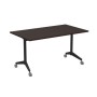 Bend 8СР.129 (Венге/Черный) Складной прямолинейный стол-трансформер