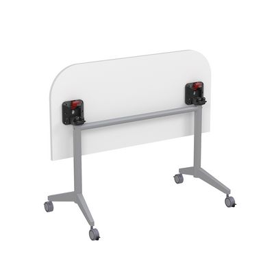 Bend 8ФСРР.101-S (Белый/Алюминий матовый) Складной радиусный стол-трансформер Simple с фиксаторами