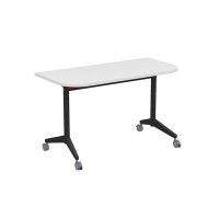 Bend 8ФСРР.101-S (Белый/Черный) Складной радиусный стол-трансформер Simple с фиксаторами