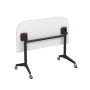 Bend 8ФСРР.101-S (Белый/Черный) Складной радиусный стол-трансформер Simple с фиксаторами