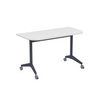 Bend 8ФСРР.101-S (Белый/Графит) Складной радиусный стол-трансформер Simple с фиксаторами