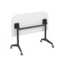 Bend 8ФСРР.101-S (Белый/Графит) Складной радиусный стол-трансформер Simple с фиксаторами