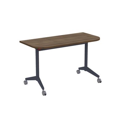 Bend 8ФСРР.101-S (Шамони темный/Графит) Складной радиусный стол-трансформер Simple с фиксаторами