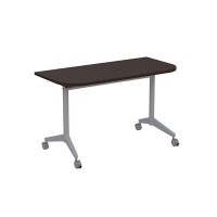 Bend 8ФСРР.101-S (Венге/Алюминий матовый) Складной радиусный стол-трансформер Simple с фиксаторами