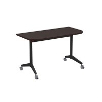 Bend 8ФСРР.101-S (Венге/Черный) Складной радиусный стол-трансформер Simple с фиксаторами