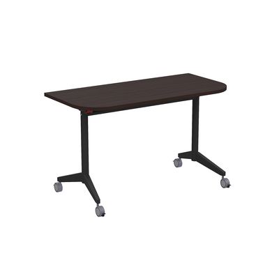 Bend 8ФСРР.101-S (Венге/Черный) Складной радиусный стол-трансформер Simple с фиксаторами