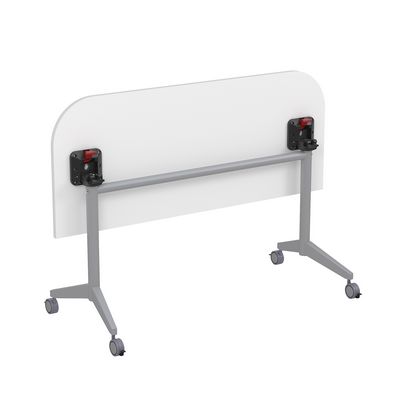 Bend 8ФСРР.102-S (Белый/Алюминий матовый) Складной радиусный стол-трансформер Simple с фиксаторами