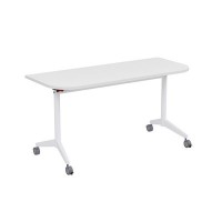 Bend 8ФСРР.102-S (Белый/Белый) Складной радиусный стол-трансформер Simple с фиксаторами