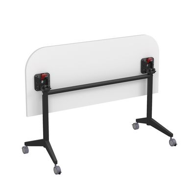 Bend 8ФСРР.102-S (Белый/Черный) Складной радиусный стол-трансформер Simple с фиксаторами