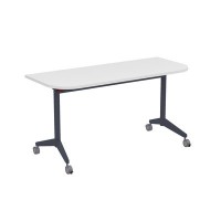 Bend 8ФСРР.102-S (Белый/Графит) Складной радиусный стол-трансформер Simple с фиксаторами