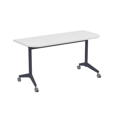 Bend 8ФСРР.102-S (Белый/Графит) Складной радиусный стол-трансформер Simple с фиксаторами