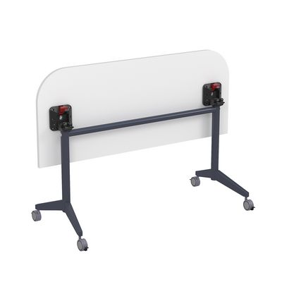 Bend 8ФСРР.102-S (Белый/Графит) Складной радиусный стол-трансформер Simple с фиксаторами