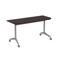 Bend 8ФСРР.102-S (Венге/Алюминий матовый) Складной радиусный стол-трансформер Simple с фиксаторами