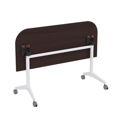 Bend 8ФСРР.102-S (Венге/Белый) Складной радиусный стол-трансформер Simple с фиксаторами