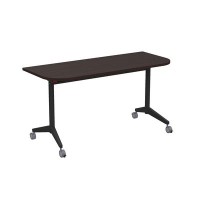 Bend 8ФСРР.102-S (Венге/Черный) Складной радиусный стол-трансформер Simple с фиксаторами