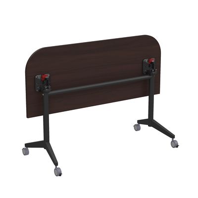 Bend 8ФСРР.102-S (Венге/Черный) Складной радиусный стол-трансформер Simple с фиксаторами