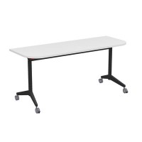 Bend 8ФСРР.103-S (Белый/Черный) Складной радиусный стол-трансформер Simple с фиксаторами