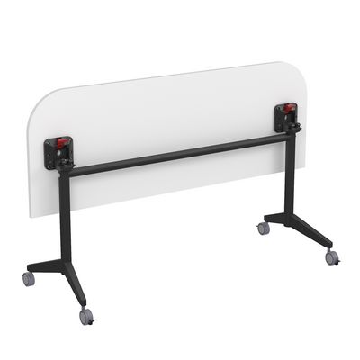 Bend 8ФСРР.103-S (Белый/Черный) Складной радиусный стол-трансформер Simple с фиксаторами