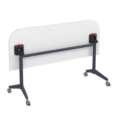 Bend 8ФСРР.103-S (Белый/Графит) Складной радиусный стол-трансформер Simple с фиксаторами