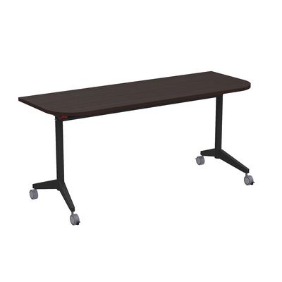 Bend 8ФСРР.103-S (Венге/Черный) Складной радиусный стол-трансформер Simple с фиксаторами