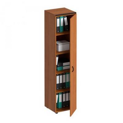 Дин-Р ДР 784 ОФ (Французский орех) Шкаф для документов закрытый узкий