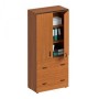 Дин-Р ДР 792 ОФ (Французский орех) Шкаф для документов с ящиками закрытый