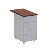 Дин-Р ДР 508 ОФ (Французский орех) Крышка для тумбы приставной