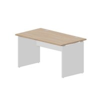 Domino DMNG148 OWBL (Светлый дуб/Белый) Стол, 2 громмета