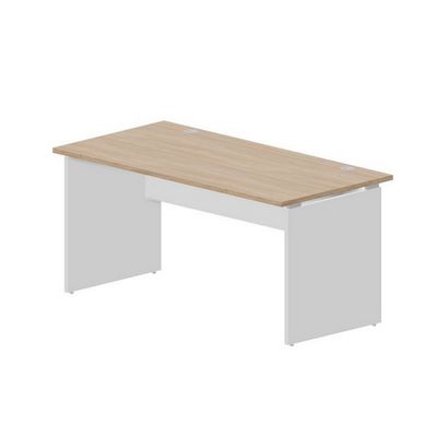 Domino DMNG168 OWBL (Светлый дуб/Белый) Стол, 2 громмета