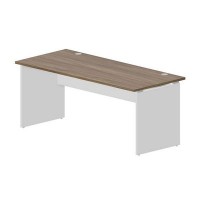 Domino DMNG188 WNBL (Орех/Белый) Стол, 2 громмета