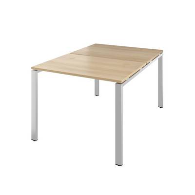 Дублин ДРП110 (Акация лорка) Стол сдвоенный, на металлокаркасе