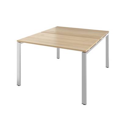 Дублин ДРП111 (Акация лорка) Стол сдвоенный, на металлокаркасе