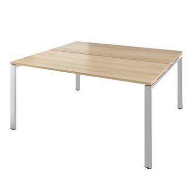 Дублин ДРП113 (Акация лорка) Стол сдвоенный, на металлокаркасе