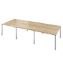 Дублин ДРП51-6 (Акация лорка) Стол сдвоенный, на металлокаркасе