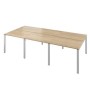 Дублин ДРП52-6 (Акация лорка) Стол сдвоенный, на металлокаркасе