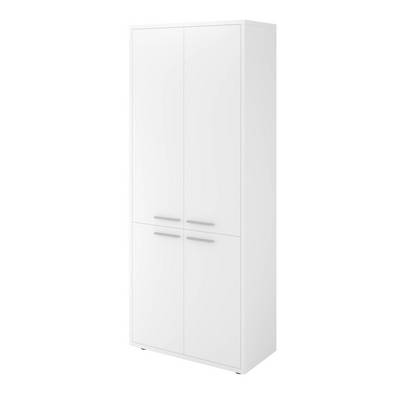 Дублин ДБ39 (Белый) Шкаф высокий закрытый 4 двери