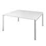 Дублин ДРП113 (Белый) Стол сдвоенный, на металлокаркасе