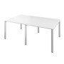 Дублин ДРП129-2 (Белый) Стол на металлокаркасе