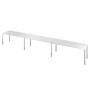 Дублин ДРП53-3 (Белый) Стол на металлокаркасе