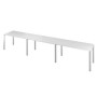 Дублин ДРП55-3 (Белый) Стол на металлокаркасе