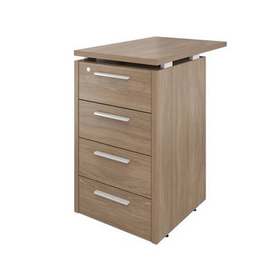 Дублин ДБ38 (Дуб кофейный) Тумба приставная, 4 ящика с змамком