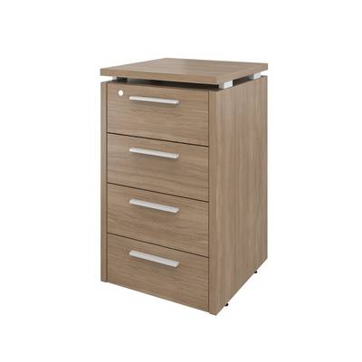 Дублин ДБ44 (Дуб кофейный) Тумба приставная, 4 ящика с змамком