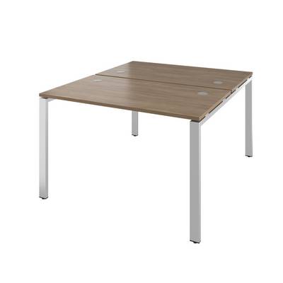 Дублин ДРП111 (Дуб кофейный) Стол сдвоенный, на металлокаркасе